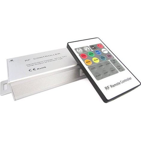 Centralina RGB Controller Telecomando RF Remote Wireless Con 20 Tasti Per Bobina LED 12V 24V 12A