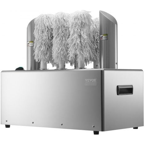 Sèche-verres Polisseuse Électrique Commerciale, Appareil à Essuyer et Polir les Verres à 8 Brosses 660 Tasses/heure, Machine à Polir la Verrerie à Vin et à Champagne, Tasses à Bière, Bar (1/3)