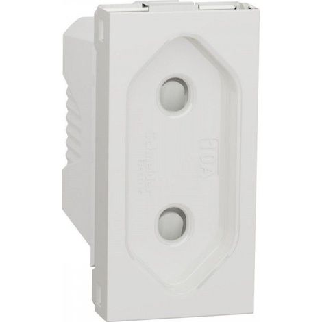 Base de enchufe schuko 2P 10A 1 modulo polar SCHNEIDER NU303118