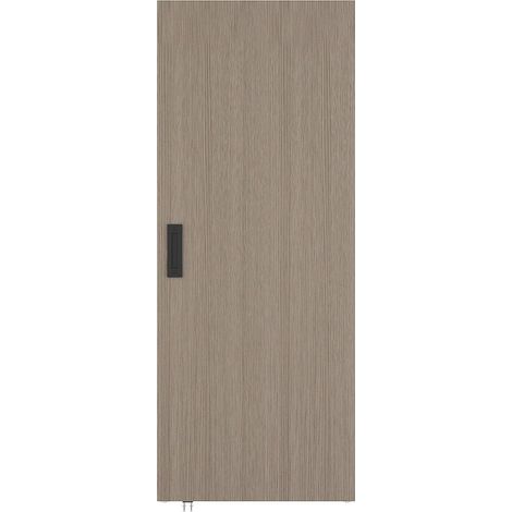 Porta scorrevole 93 x 210 cm in Legno e MDF con guida a scomparsa Rovere chiaro - BOCAZI