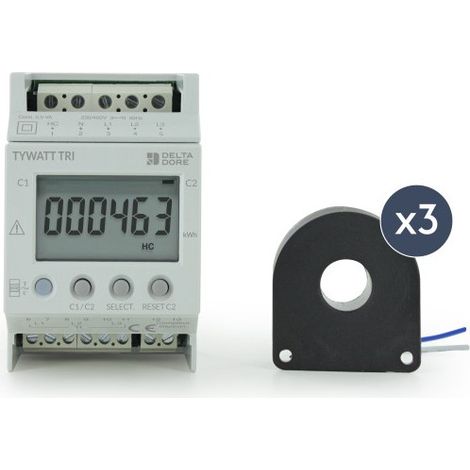 Delta Dore 6110010 Verbrauchsanzeige für Dreiphasenzähler Tywatt Tri