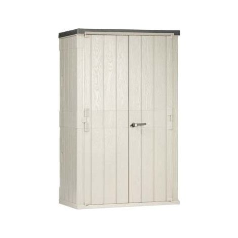 Toomax abri de jardin avec deux portes en re'sine verrouillables cm136x81x46