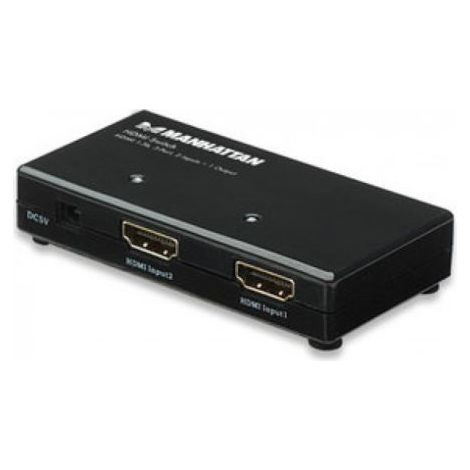 Manatthan Commutatore switch HDMI 2 ingressi ed 1 uscita HDMI 1.3, HDCP 1.0 / 1.1 e dvi 1.