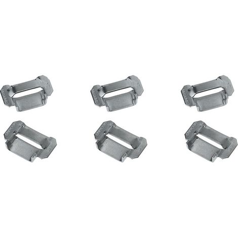 Chapes pour feuillard inox, largeur 10 mm, boîte de 100 pièces - SERFLEX (1/2)