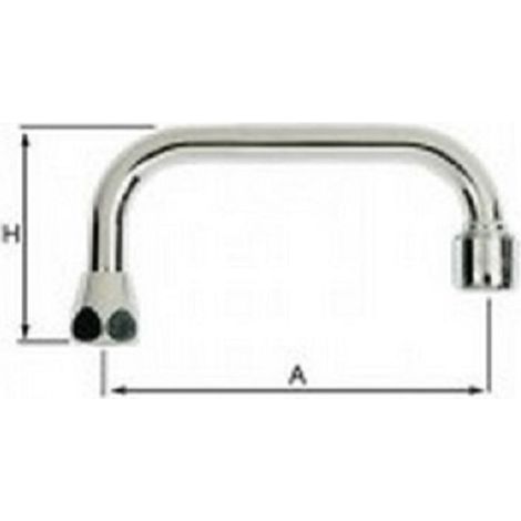Airlock 0150022 - Ø18 Unibec 457 low center distance 200 20x27 with aerator