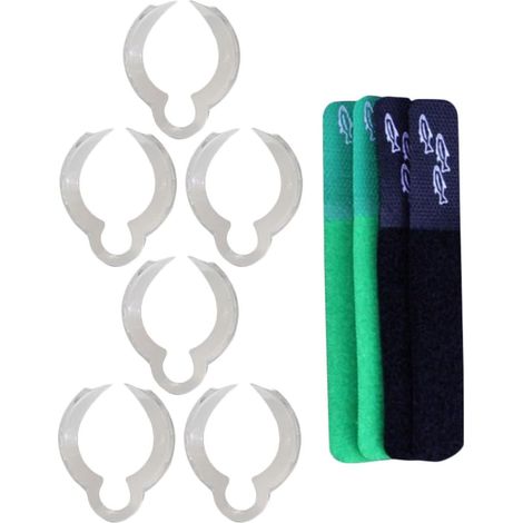 Clips pour cordon lumineux LED plastique, transparent durable (1/5)