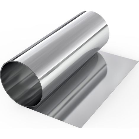 Feuille d'acier Inoxydable 304 0,2x200x1000mm, Rouleau en Acier Inoxydable pour La Réparation de Machines Industrielles, Projet Artisanal, Protection de Surface, Équipement Électronique (1/5)