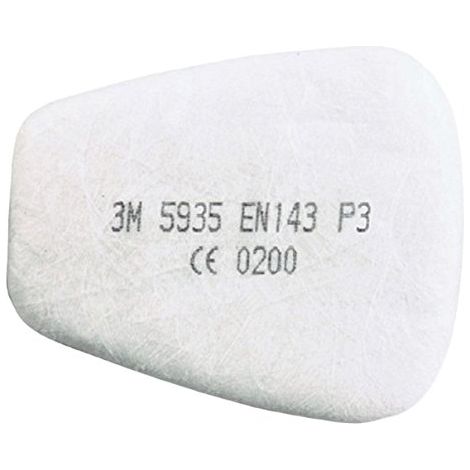 Pack de 2 pre'-filtres antiparticules 3M P3 R 5935 protection contre la poussie're et les brouillards