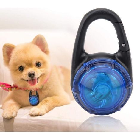 LED Pet Dog Lumineux Nuit Marcher Lumière Sécurité Pendentif Chien Collier Collier Lumineux pour Pet Dog Extérieur Intérieur(Bleu) (1/4)