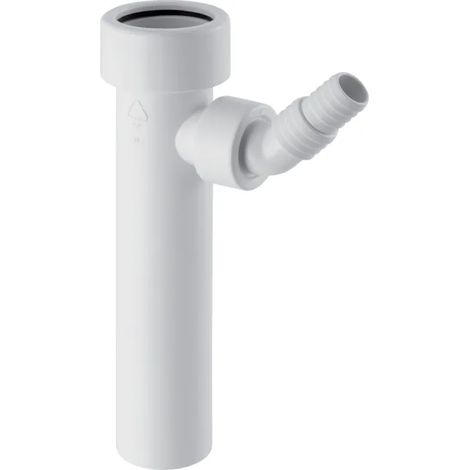 Raccordo diritto Geberit con terminale a premistoppa e portagomma a gomito LAVATRICE Dm 40 bianco GEBERIT (1/3)