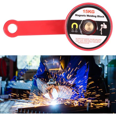 Localisateur magnétique pour soudeuse, aimant de mise à la terre puissant et fixe, porte-électrode, outil de 2 pouces (1/5)