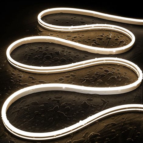 Striscia LED Neon 48 V Bianco Neutro 8 W/m Larghezza 5 cm IP65 N-FLEX6 su Misura 1 m (1/5)