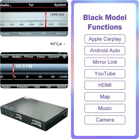 Carplay sans fil, compatibilité Android Auto, fonction Mirror Link, NTG45 47 (1/2)