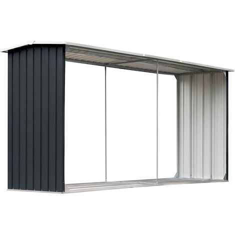 Maison Exclusive - Capannone da Giardino in Acciaio Zincato 330x92x153cm Antracite (1/5)