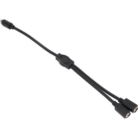 Câble diviseur MINI DIN 6 broches mâle vers 2 femelles, double blindage, 30 cm (1/5)