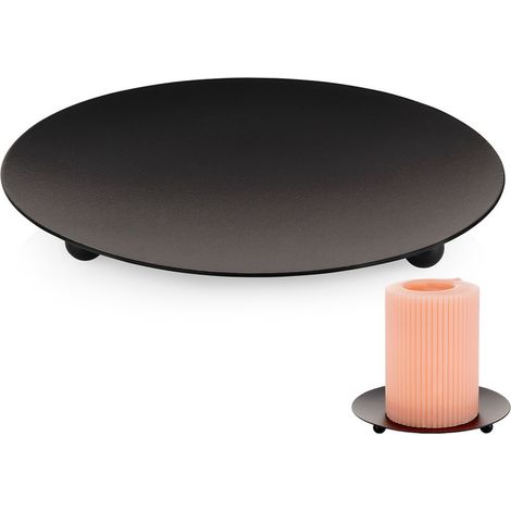 Portacandele in metallo nero, 12 cm (1/5)