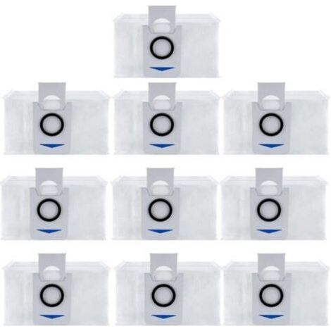 Sacs d'aspirateur jetables pour ECOVACS DEEBOT X1 OMNI DEEBOT T10 T20 Omni Robot aspirateur accessoires de remplacement paquet de 10 (1/4)