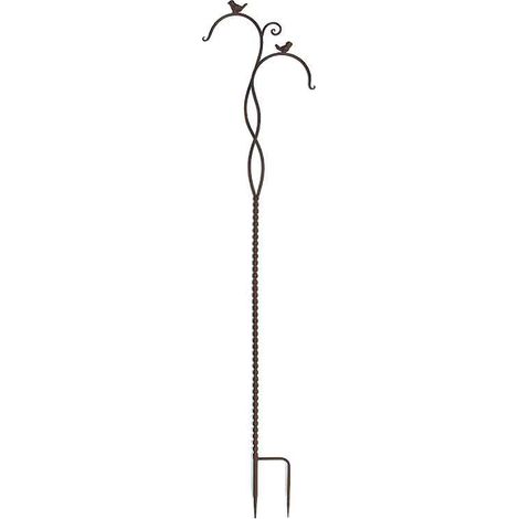 Tuteur double potence fer à cannelures 33x4x150cm