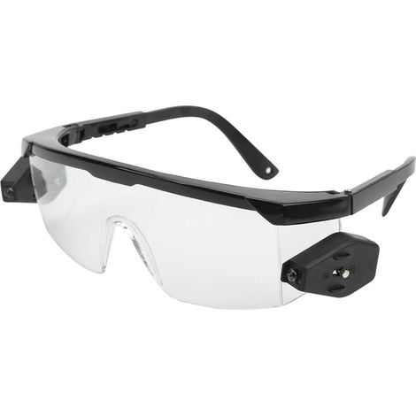 Stoßfeste, beschlagfreie Schutzbrille mit UVA-Schutz, ergonomischem Design, verstellbarem Augenschutz und LED-Beleuchtung. (1/5)
