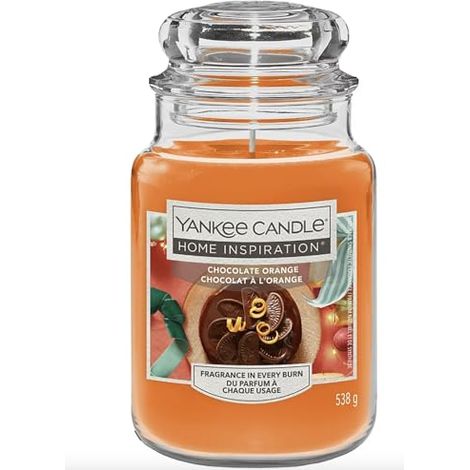 YANKEE CANDLE HOME INSPIRATION BOUGIE PARFUMÉE AU CHOCOLAT ET À L'ORANGE GRAND POT 538 G 1741888E
