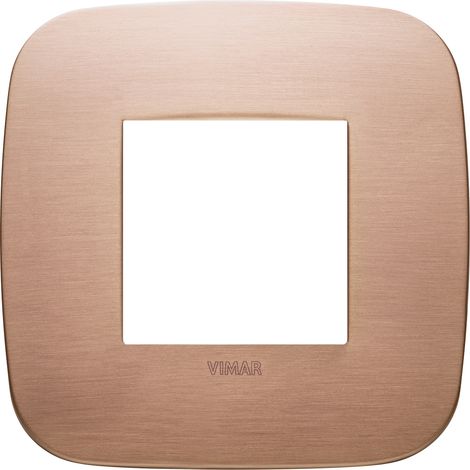 VIMAR - 19672.11 Placca Round 2M rame spazzolato