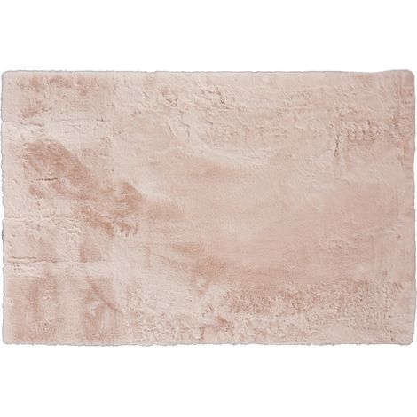 Tappeto soffice con pelo effetto realistico 150 x 100 cm -Bianco (1/4)