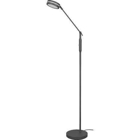 Lampada da terra LED, metallo, antracite, H133 cm, Franklin (1/4)