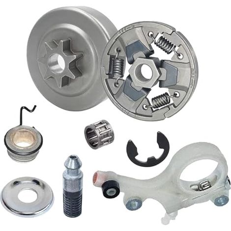 325-7T Embrayage et Tambour avec Pompe à Huile pour Stihl MS271 MS291 MS 291 271 Tronçonneuses avec Aiguille Leger E-Clip Worm Gear Bougie d’allumage pour 1121 640 2001