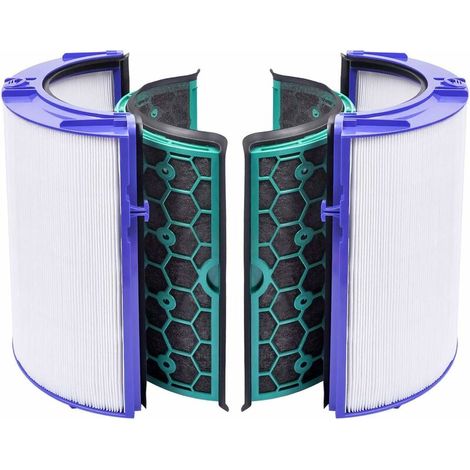 royaluxe - Filtre pour Dyson HP04/ TP04/ DP04/ HP05/ TP05 scellé deux étapes Violet, Purificateur Air Accessoires 360° Filtre Système (1/5)