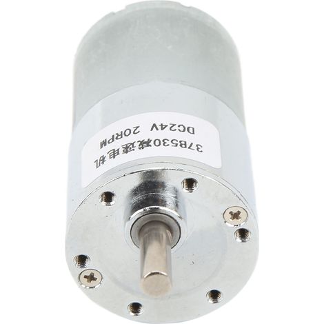 24-V-Gleichstrom-Getriebemotor, hohes Drehmoment, einstellbare Drehzahl 37B530 20 U/min, Mikrogetriebemotor für die industrielle Automatisierung (1/5)