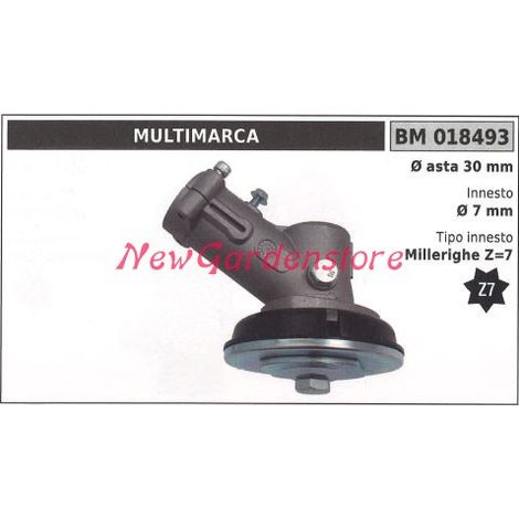 Coppia conica decespugliatore 018493 Ø asta 30 Ø innesto 7 millerighe Z 7