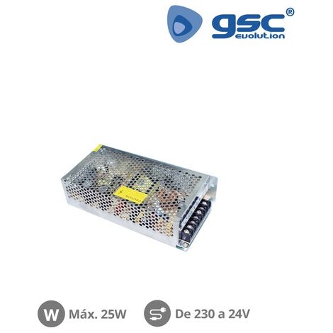 Fuente alimentación tiras LED a 24V 25W