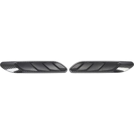 Jeu de 2 Sorties d'Air Latérales en Carbone pour Mercedes Classe C W206 AMG-Line C63 2022+, Remplacement Aérodynamique, Style Fibre de Carbone, Garniture de Voiture (1/5)