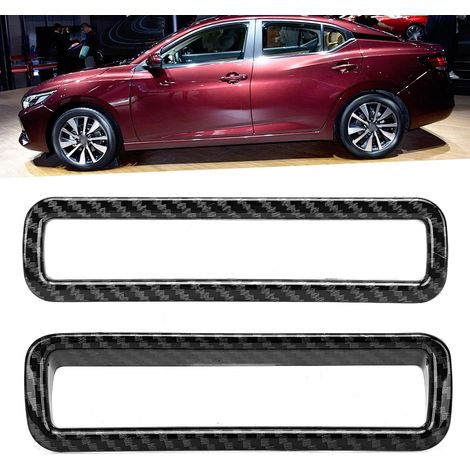 2 cadres de réglage de phares à texture fibre de carbone compatibles avec Nissan Sylphy Sentra 2020 (1/5)
