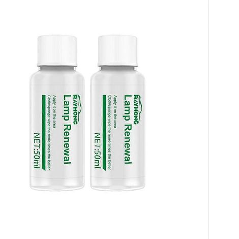 Kit de nettoyage et de polissage pour phares de voiture (2 x 50 ml) avec éponge. (1/4)