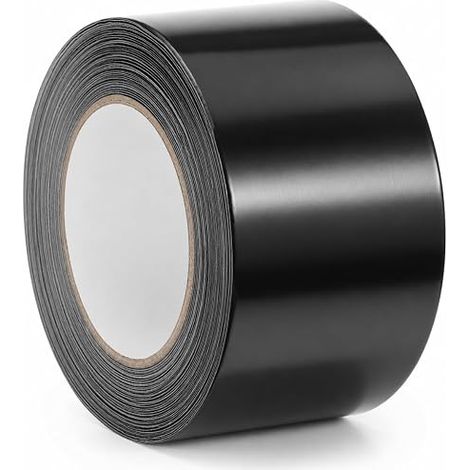 Ruban Adhésif Aluminium Noir 75mm x 50m Isolation Étanchéité (1/5)