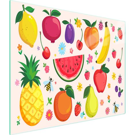 TABLA DE CORTAR DE VIDRIO 52x30 FRUTA (1/5)