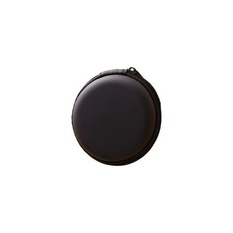 Étui pour casque audio, pochette de transport pour casque, écouteurs, carte mémoire SD, puce d'appareil photo, noir (1/5)
