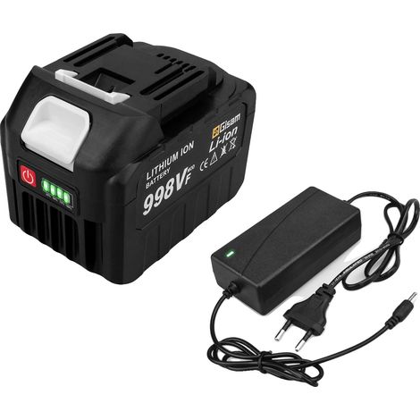 Batería recargable de iones de litio, capacidad de 22500 mAh, compatible con herramientas eléctricas, 1x998VF-1xCargador (1/2)