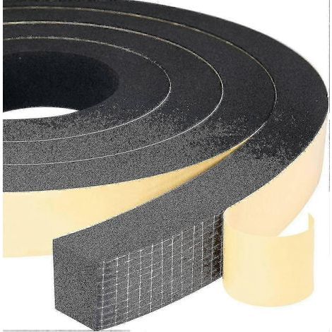 rouleaux de bandes d'étanchéité en mousse - 25 mm (largeur) x 20 mm (hauteur) x 4 m (longueur), résistantes aux intempéries, aux chocs et aux impacts, et compatibles avec les meubles. (1/4)