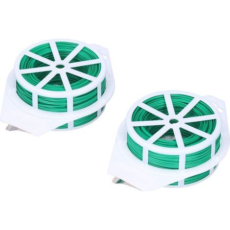 Attaches de vignes de Jardin, Bobine d'attache torsadée pour Plantes de Jardin 2 pièces 328 Pieds (100 m) Attache de câble de Jardin pour Jardin (1/5)