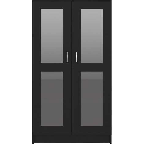 Armoire à vitrine Noir 82,5x30,5x150 (1/5)