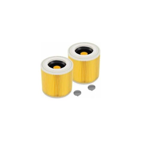 LAN Lot de 2 filtres à cartouche Starlight - Pour WD3 Premium, WD2, WD3, WD3P, WD3 MV2 et MV3 - Filtre WD3 - Filtre de rechange pour aspirateur Krcher 6.414-552.0/6414552 (1/2)