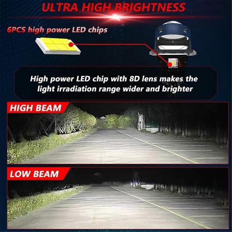 Ampoule LED antibrouillard automobile de 3 pouces, 6000K, pour l'éclairage et le remplacement dans les véhicules.-AquaForge (1/5)