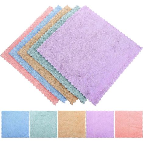 Asciugamani da bagno piccoli/asciugamani per il viso/salviette, marroni, 30x30 cm, confezione da 10 per asciugare le mani (1/4)
