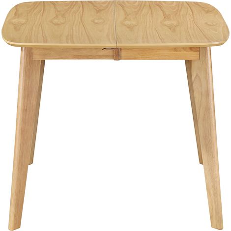Tavolo da pranzo allungabile scandinavo quadrato in legno chiaro L90-130 LEENA (1/4)