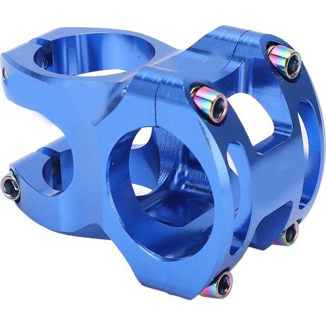 Potence de vélo LeBycle, 31,8 mm, courte, creuse, VTT, Speed Drop, usinée CNC, alliage d'aluminium, bleue (1/5)