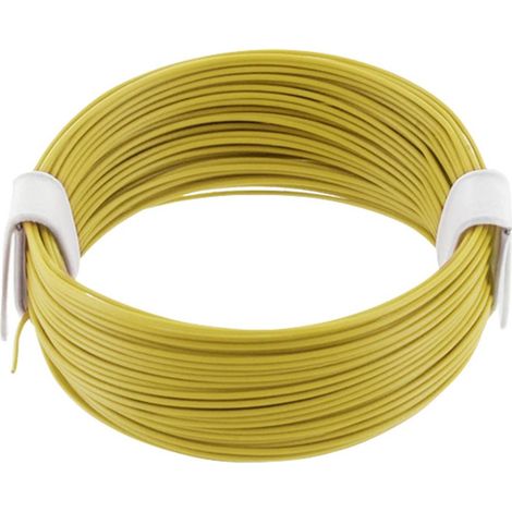 econ connect KL004GE10 Fil de câblage 1 x 0.04 mm² jaune 10 m C892372