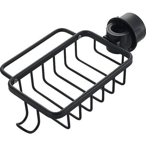 Étagère de rangement de cuisine, porte-robinet, panier suspendu pour égouttoir d'évier en aluminium, rangement pour évier. (1/5)