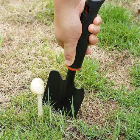 Lot de 3 pelles de jardin, outils manuels en fer pour retourner la terre,culture légumes et fleurs,accessoires de jardinage pour bac (1/5)